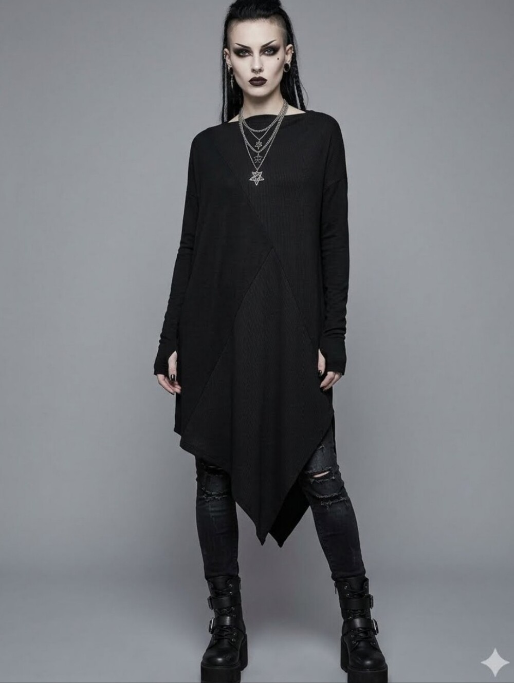 Killstar Ribbed Anya Tunic, Size M